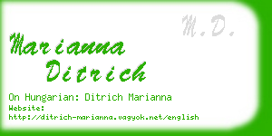 marianna ditrich business card
